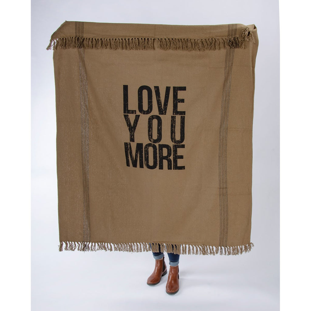 I Love You More Throw Blanket