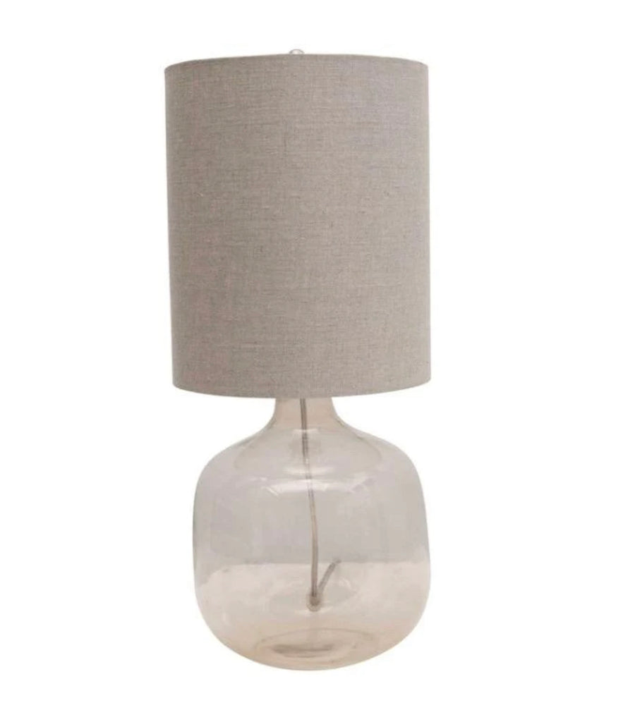 Natural Glass Table Lamp