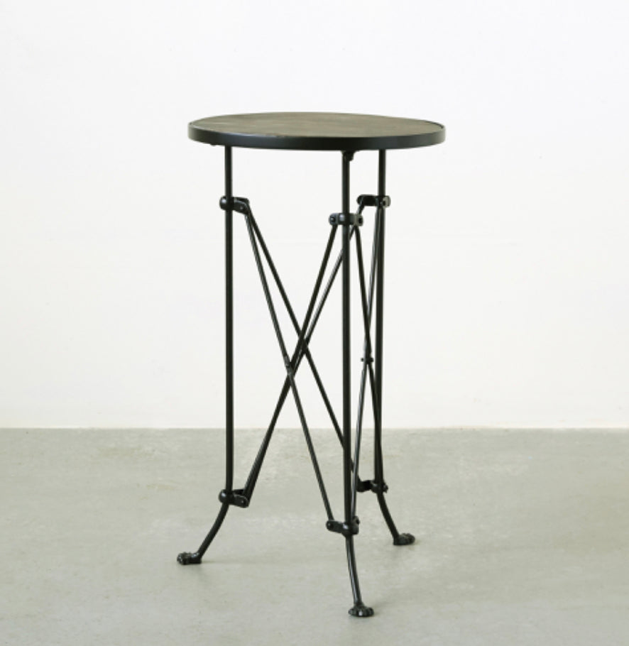 Metal & Wood Accent Table
