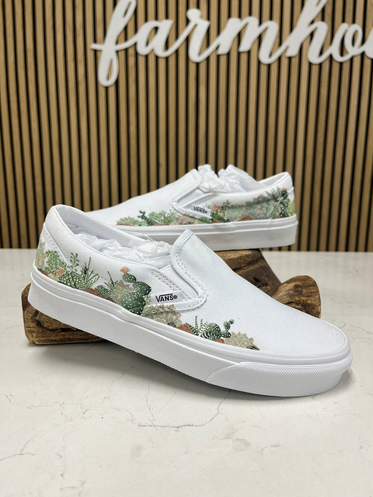 Custom Painted Slip On Sneakers