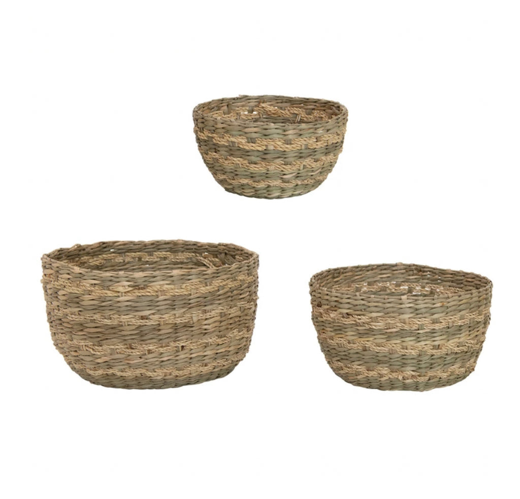 Seagrass Baskets, Set of 3