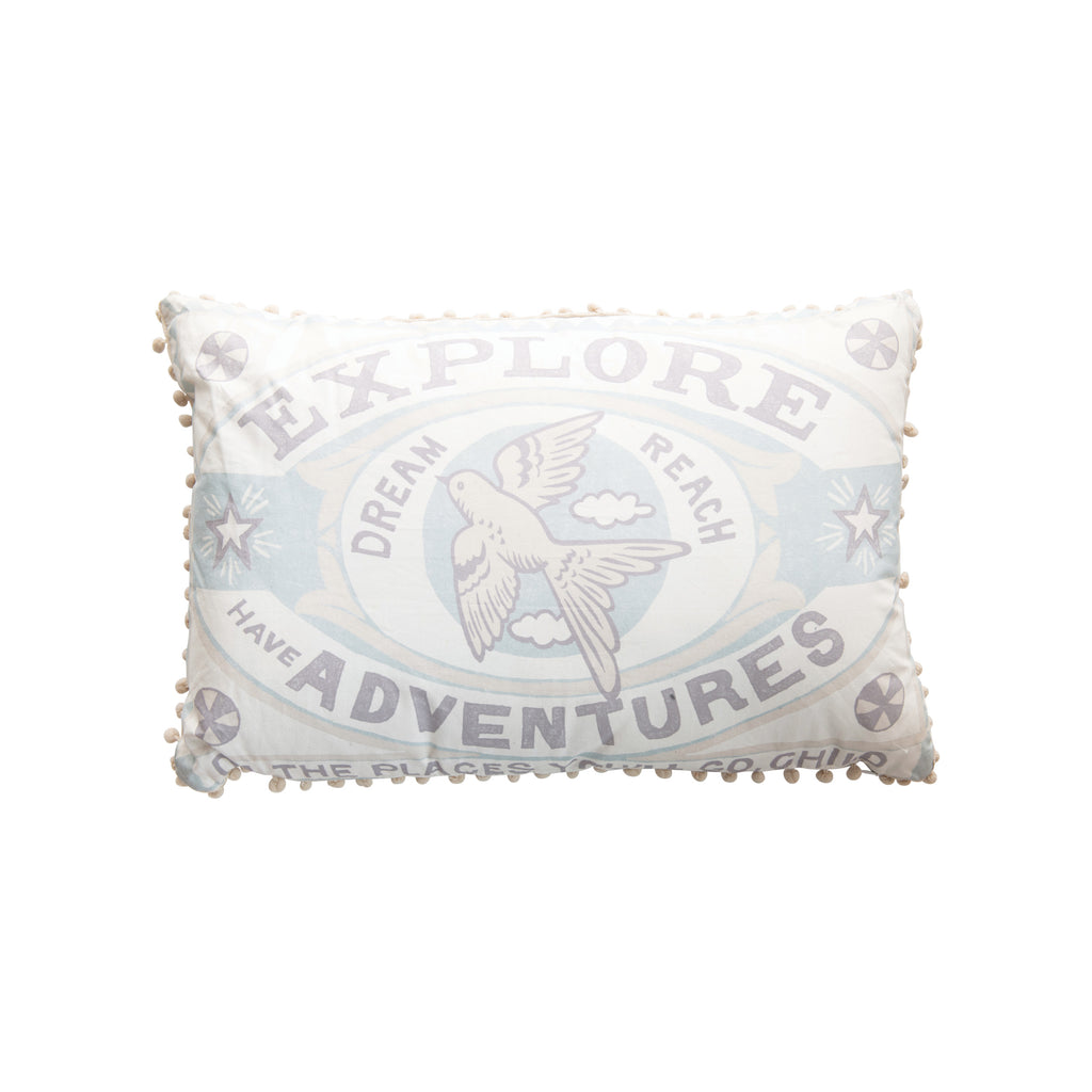 Explore Lumbar Tasseled Throw Pillow