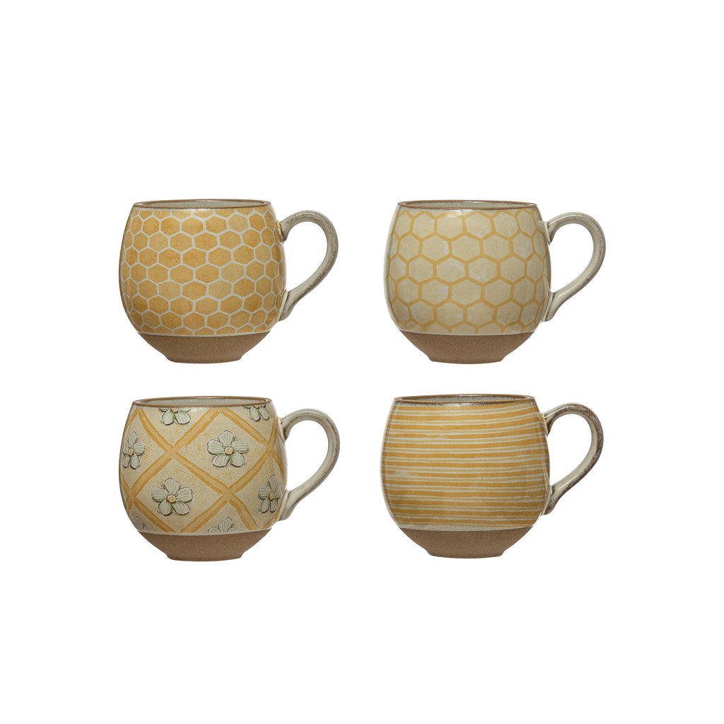 Stoneware Bee Mug, 4 Styles